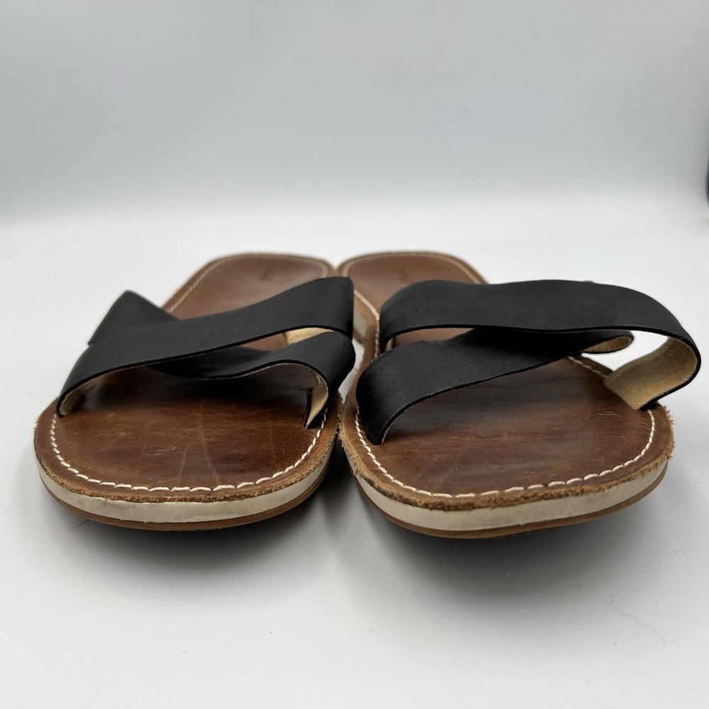 Olukai Ke'a Kīpe'a 'Olu Criss Cross Strap Sandals Black Women's Size 8 / EUR 38 - Picture 3 of 10